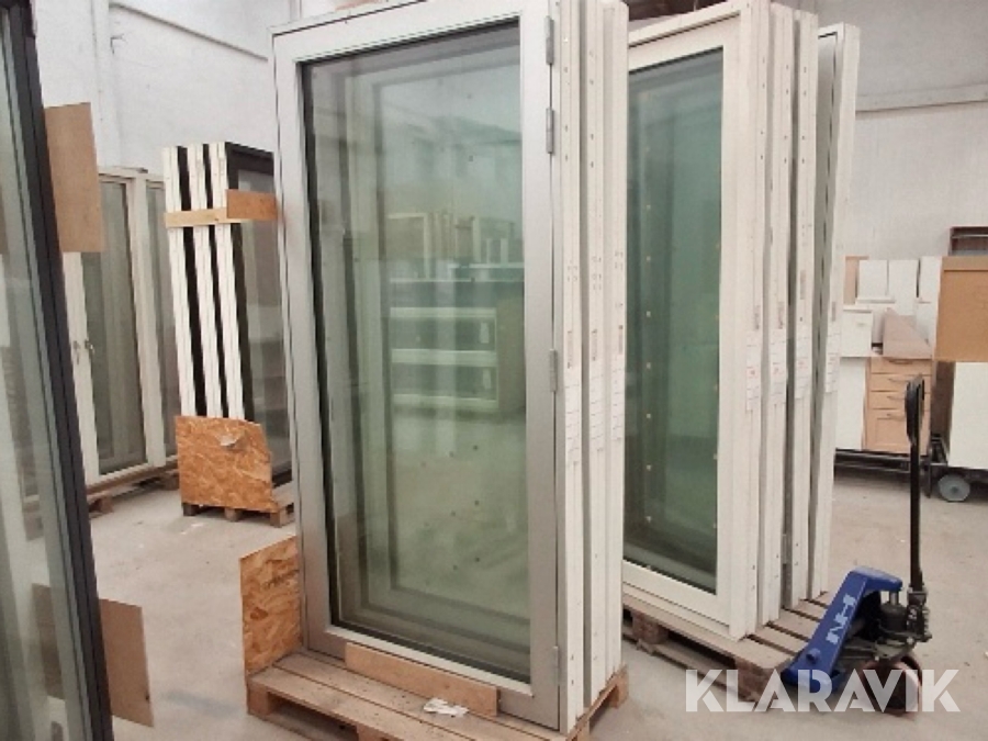 Terrassedøre træ/alu 10 styk