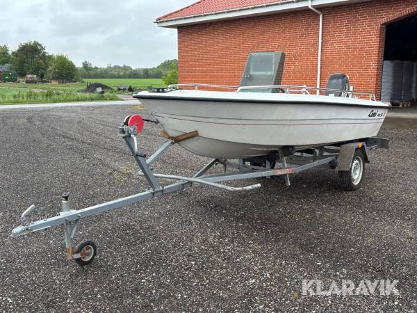 Styrepuls jolle Lami 405R 25 hk 2 takt + bådtrailer