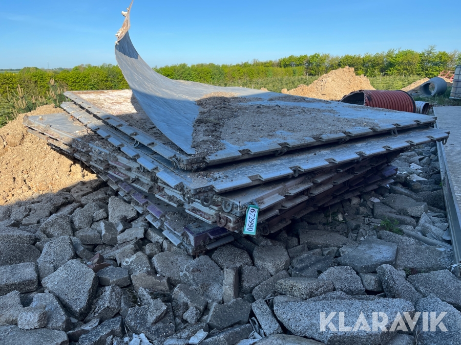 Alu køreplader 9 styks