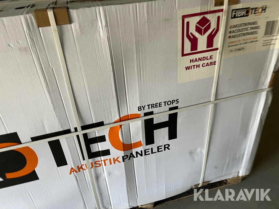 Akustikpaneler Fibrotech Unika 25 Black Oak 40 styk