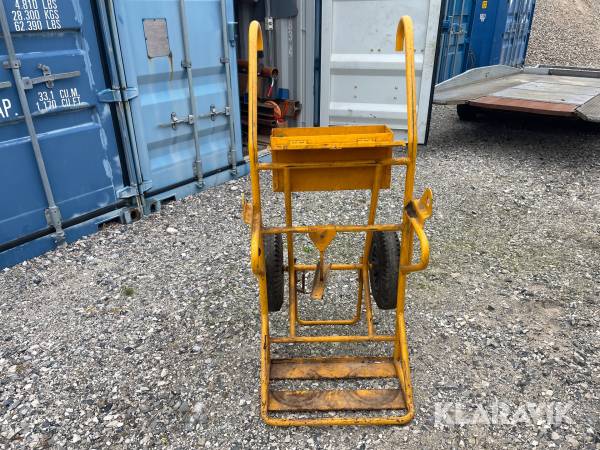 Vogn til gas og ilt flasker