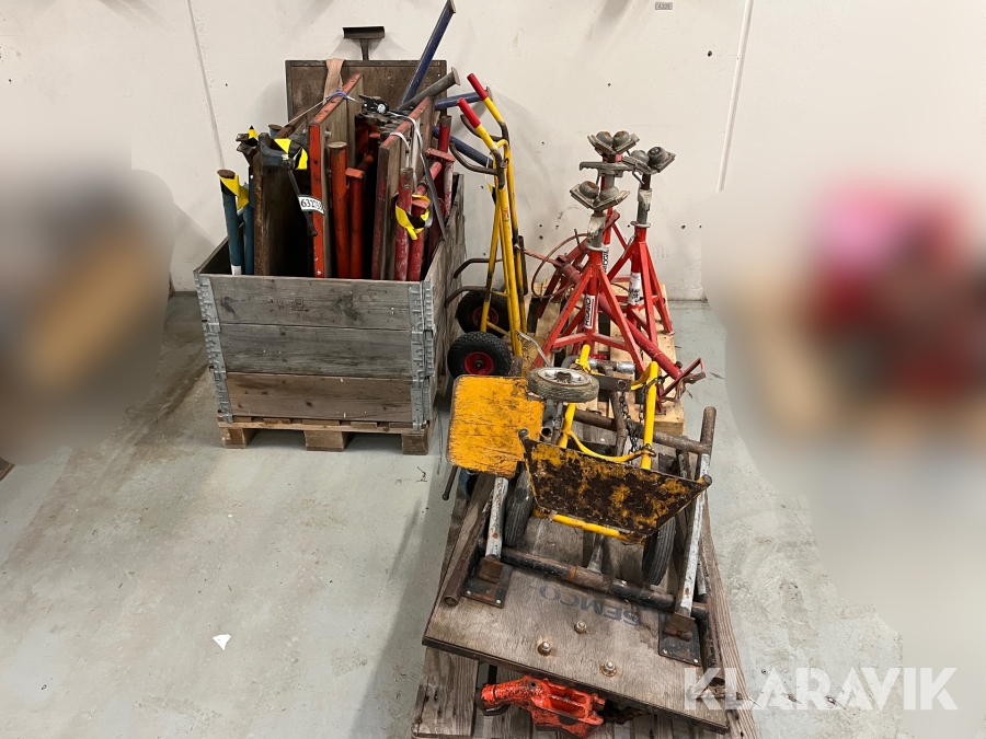 Arbejdsborde, vogne og bukke/ruller