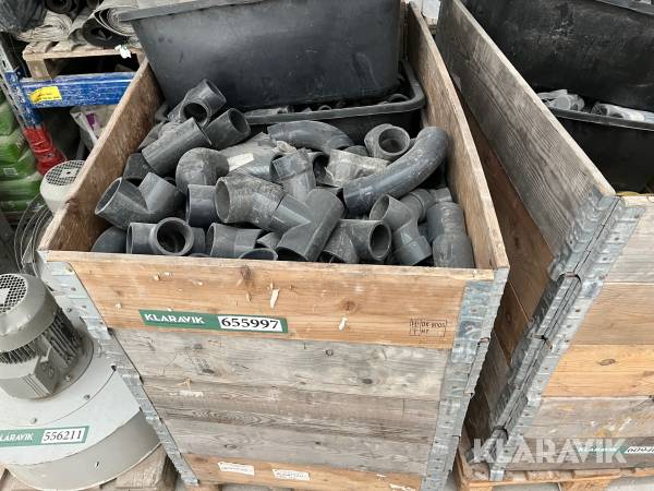 Rør fittings Durapipe & Andre PE lim rør sortiment