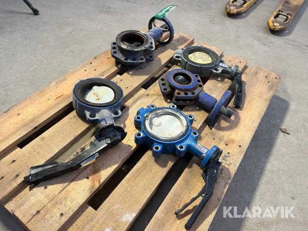 Diverse spadeventiler 5 styk