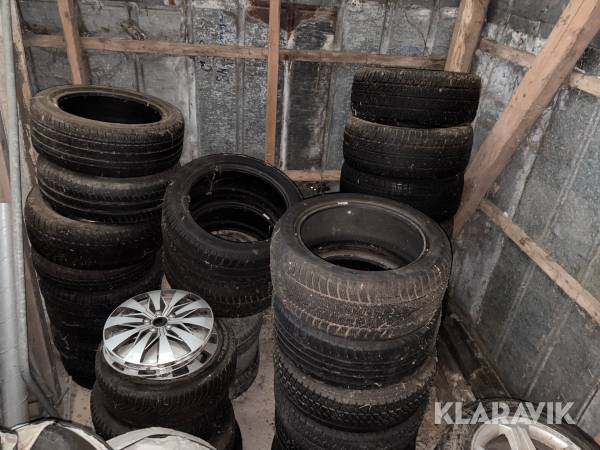 Blandede dæk og fælge 68 styk