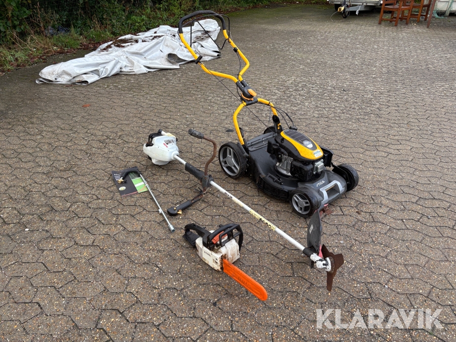 Blandet lot haveredskaber