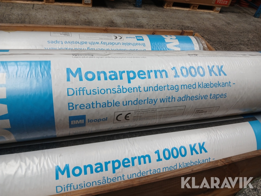 Undertag Monarperm 1000 KK diffusionsåben med klæbekant – 300 m²
