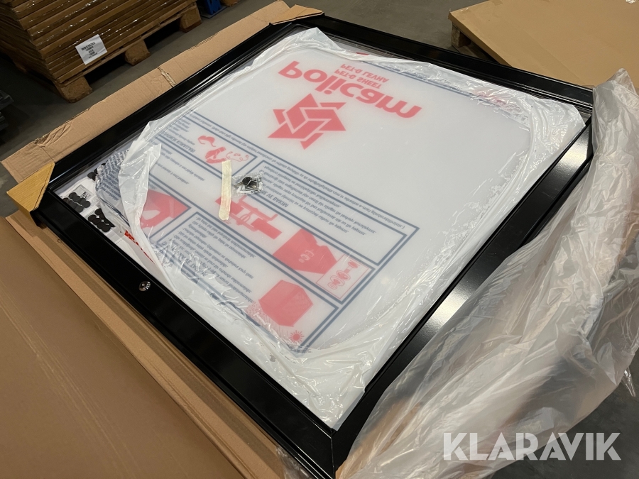 Infoboks Noticeboard Sort med lås 8 styk