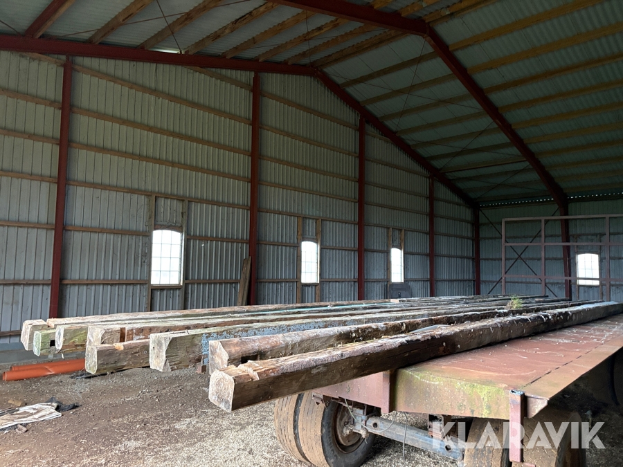 Træbjælker - 8 styk