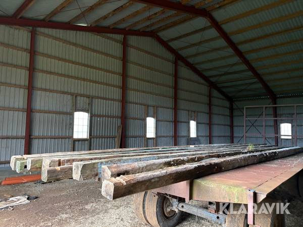 Træbjælker - 8 styk