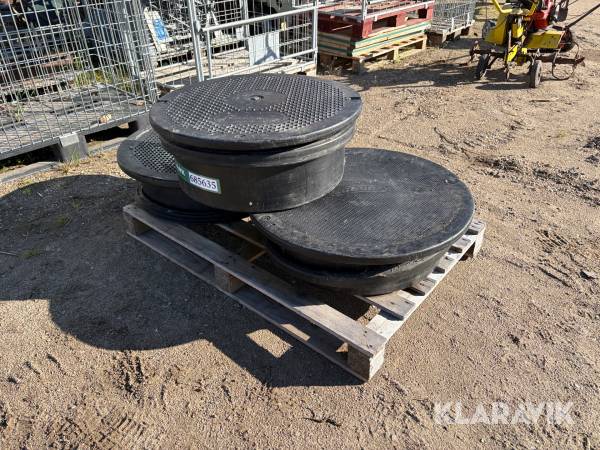 Dæksler til septiktanke Wavin 3 styk.