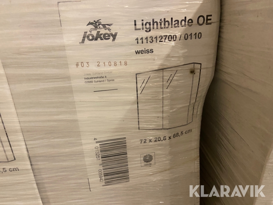 Spejlskab Jokey Lightblade, Herning, Klaravik auktioner