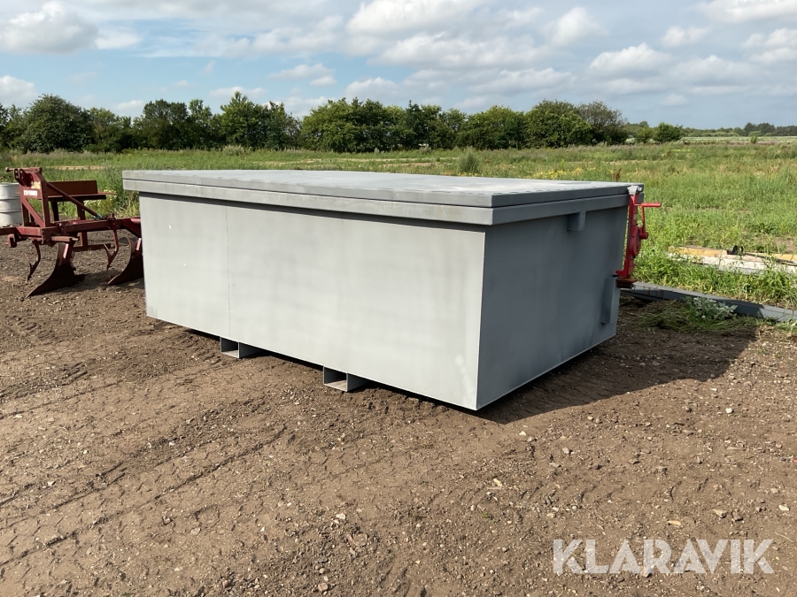 Opbevaringscontainer - sandblæst og metalliseret