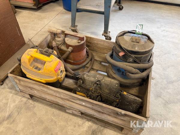 Støvsugere og sprøjtemaler Assorteret bl.a dewalt