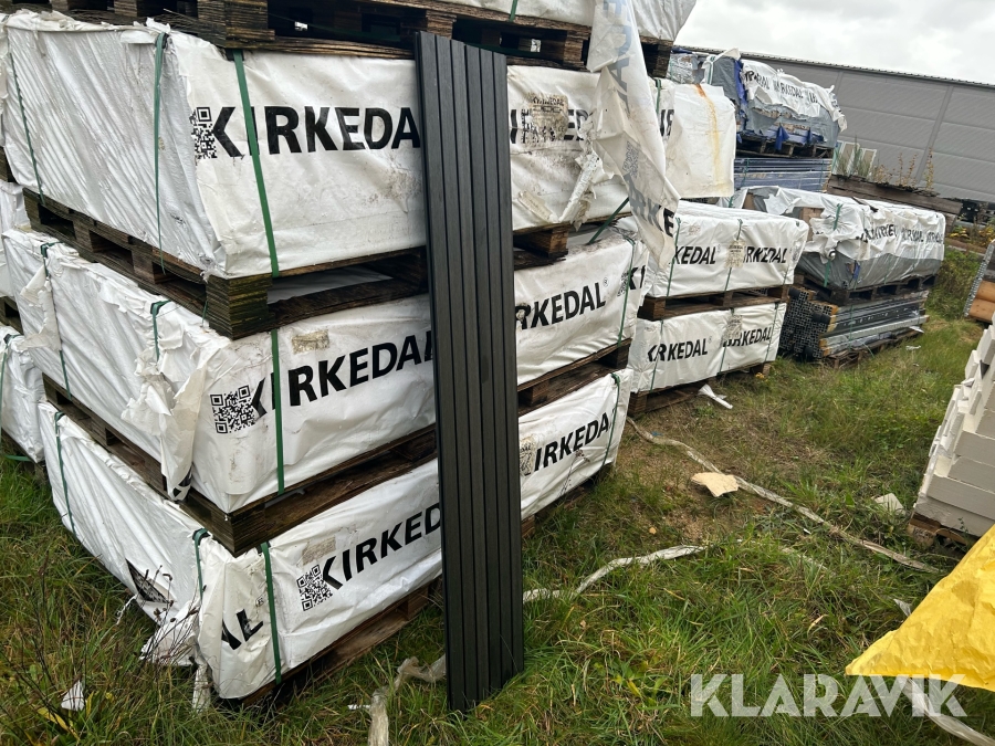 Komposit brædder Kirkedal Sort 108 stk