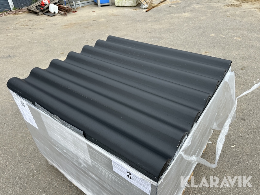 Bølgeplade 75 styk Euronit 700T FK Sort