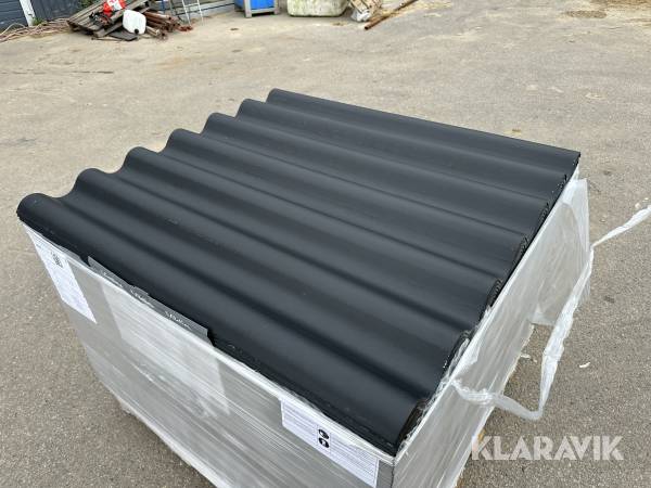 Bølgeplade 75 styk Euronit 700T FK Sort