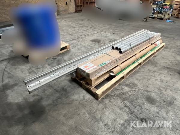 Lot - Stålrør, radiator og øvrigt