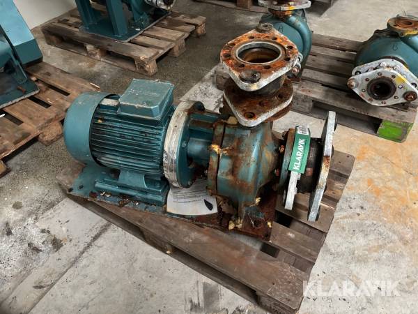 El motor med pumpehus GAMAK GBM 160 M4 2 stk 11 kw