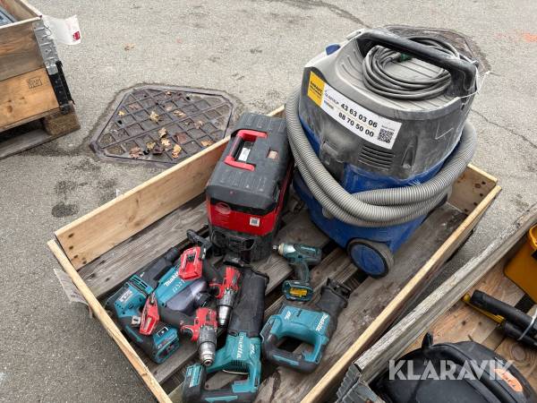 Håndværktøj og støvsuger - 1 palle
