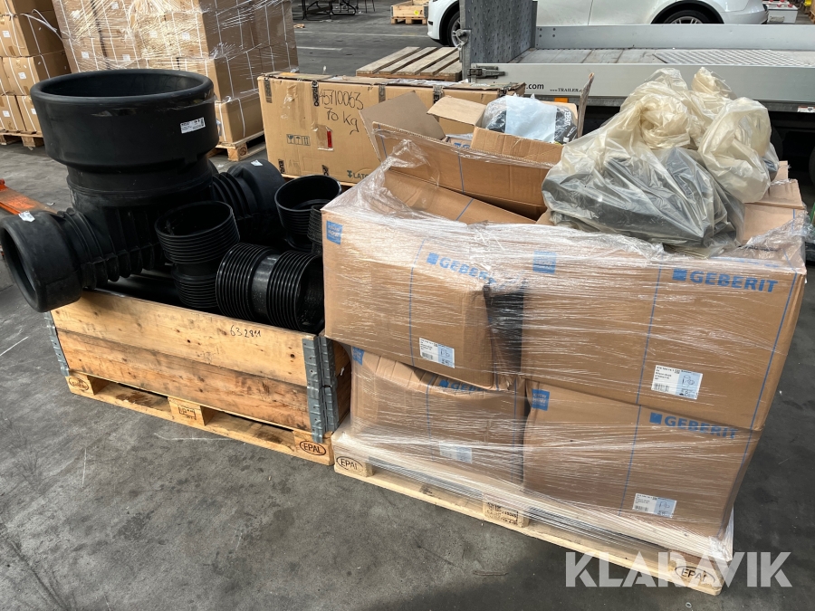 Grenrør, brønd og øvrige rør Wavin - Geberit - 2 paller