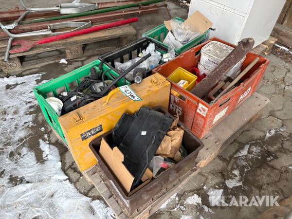 Assorteret værktøj og smådele - 1 palle