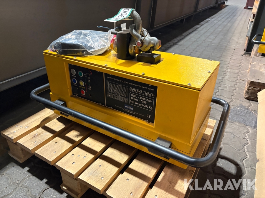 Løftemagnet Assfalg EPM BAT - 3000 P