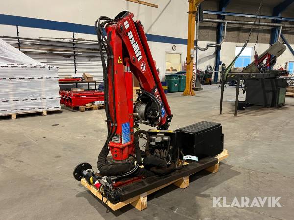 Hydraulisk kran med spil, pumpestation og støtteben Maxlift M130