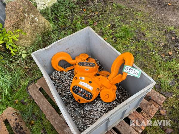 Kædetalje Kito Corp 7,5 tons 2 styk