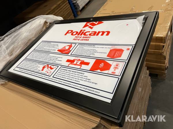 Infoboks Sort med lås 20 styk