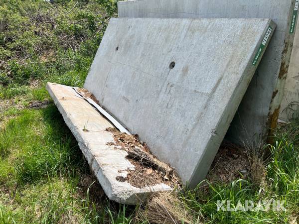 Beton støttemur 