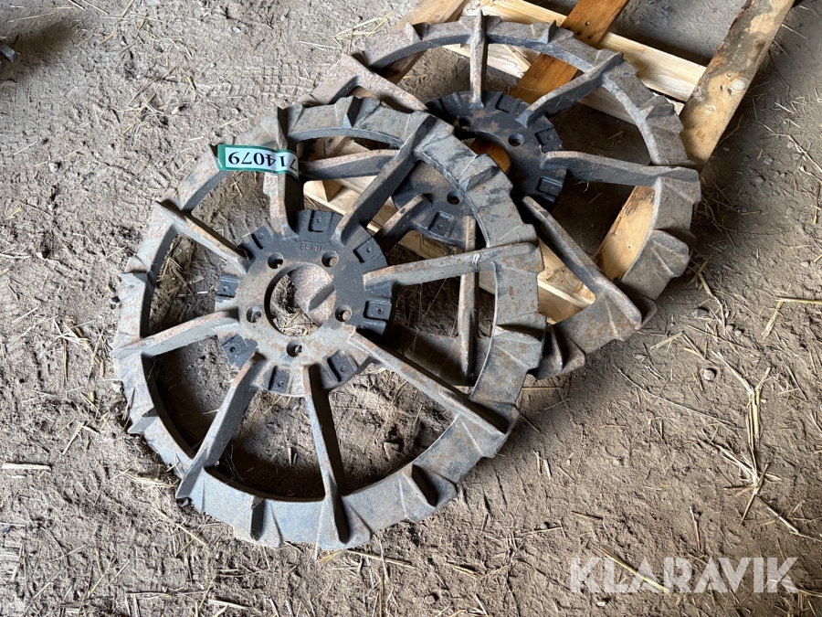 Oppelhjul med klør 710mm fabrik 2 styk.