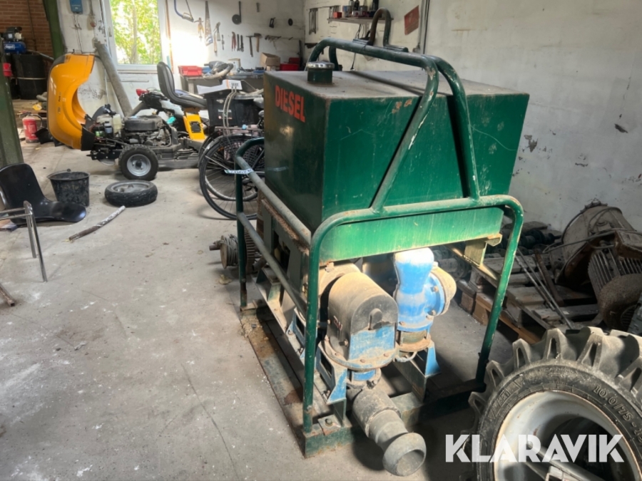 Vandpumpe med dieselmotor Hatz