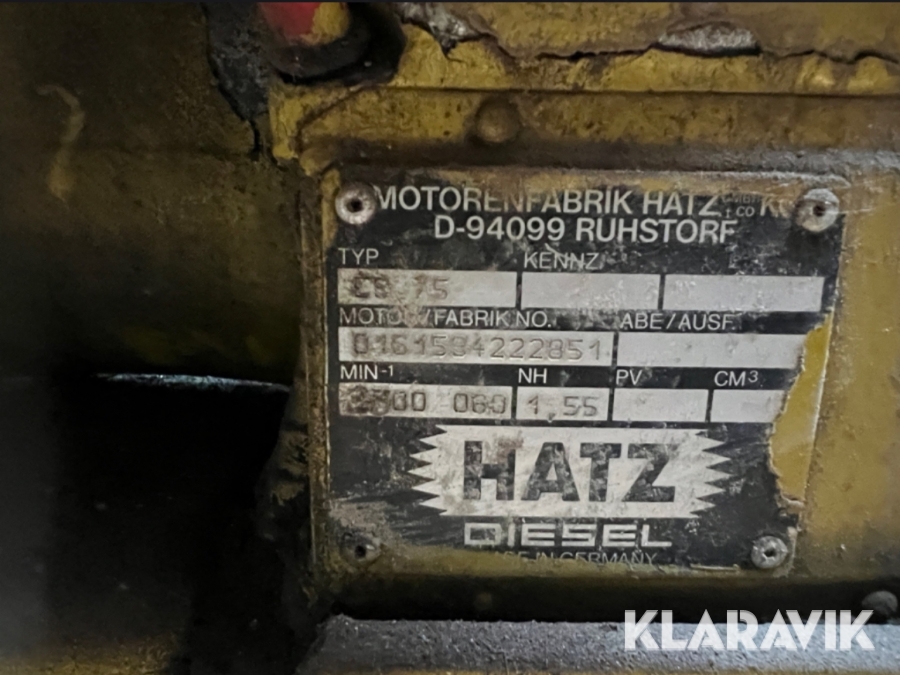 Vandpumpe med dieselmotor Hatz