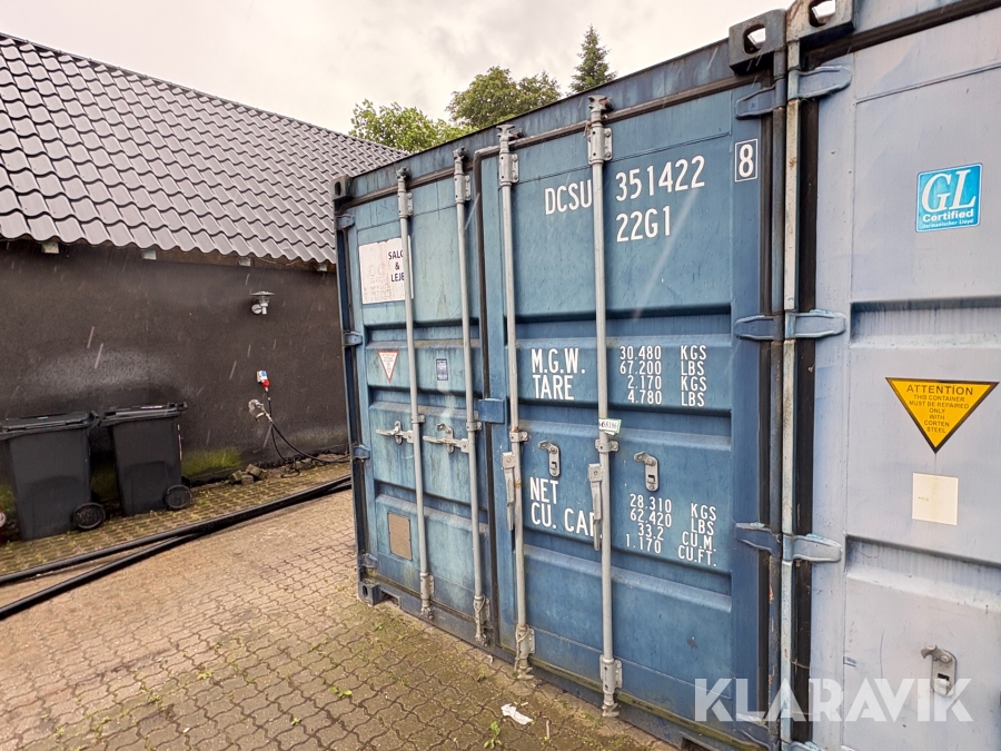 Container 20 fods  1 styk