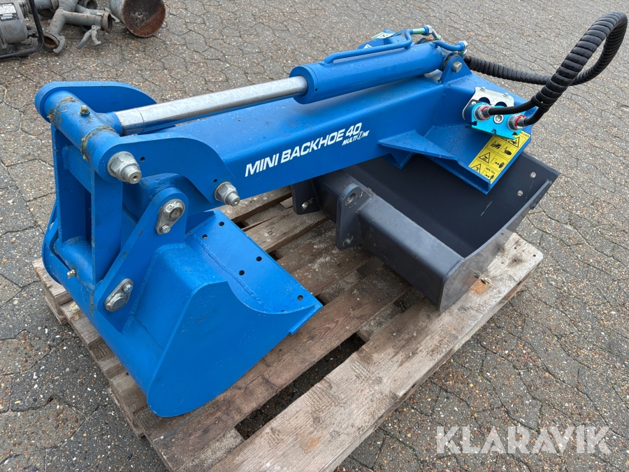 Skovle til lille traktor MultiOne Mini backhoe 40