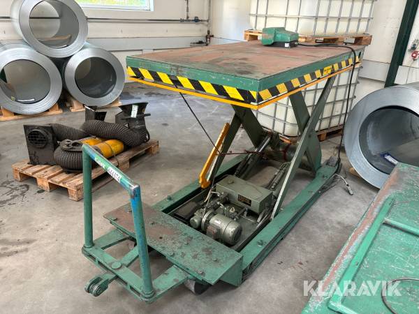 Hydraulisk løftebord TREPEL 2000 kg på hjul