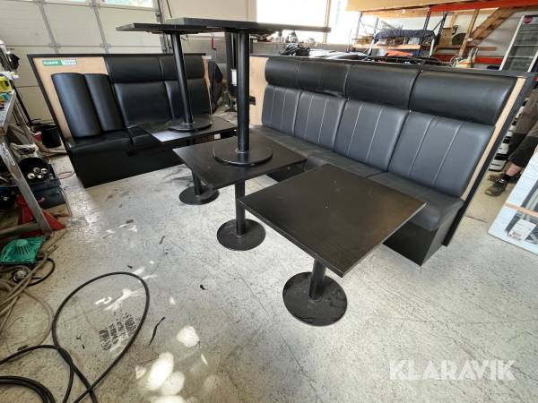 Restaurantbås med 5 borde