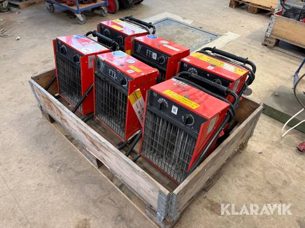 Varmeblæser Veab BX9 - 6 styk