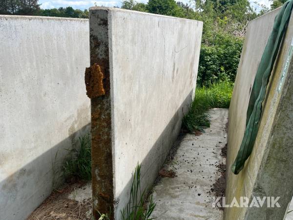 Beton støttemur 