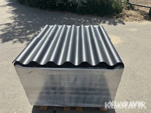 Bølgeplade 150 styk Euronit 702 FK Sort