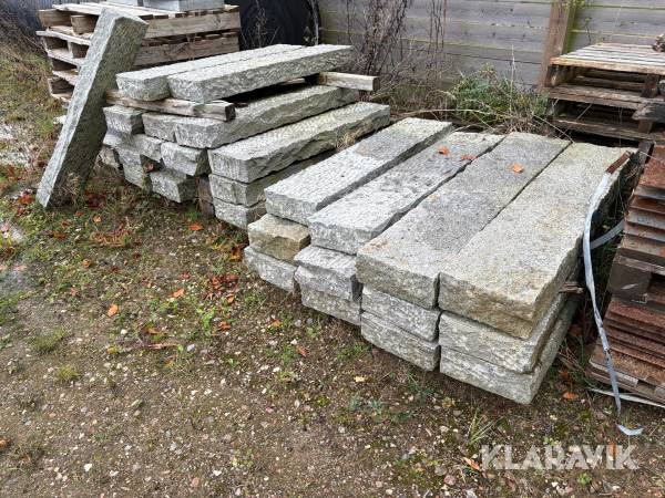 Granit kantsten 30 styk.