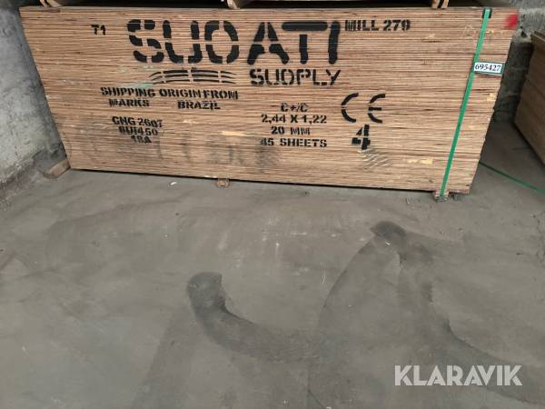 Krydsfiner Suoati 20 mm 45 styk