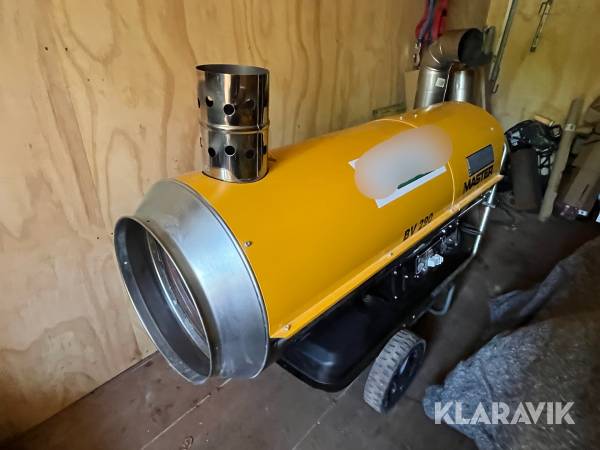 Varmekanon Master BV 290E med skorstensrør