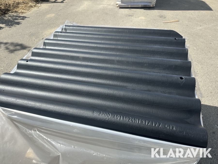 Bølgeplade 225 styk Euronit 700T HJ/HU Sort