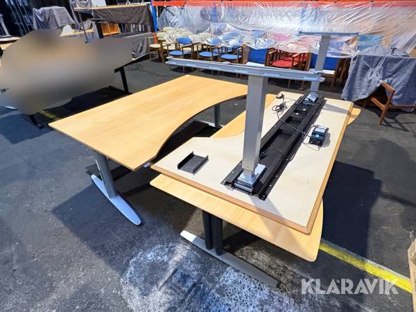 Hæve/sænke borde 3 styk