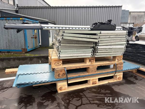 Lagereol Nordplan 8fag med 3hylder inklusiv bagplade