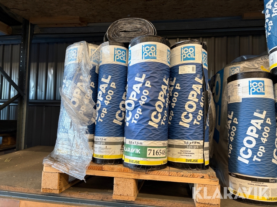 Icopal Top 400 P tagpap – lys grå 