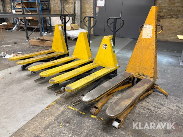 Lot: palleløftere 4 styk