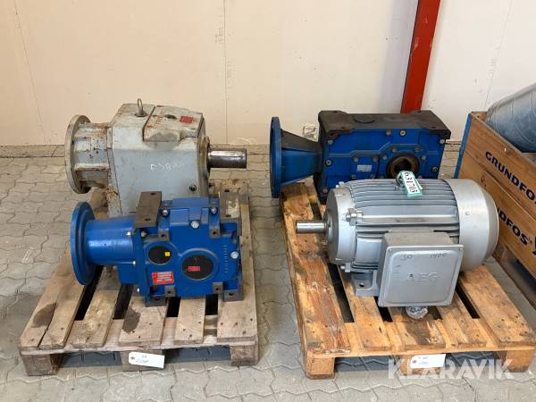 Motorer + Gear AEG + Tramec +Bonfiglioli 4 enheder